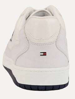 Tênis Tommy Hilfiger Masculino Couro Basket 2C Mix Suede Branco