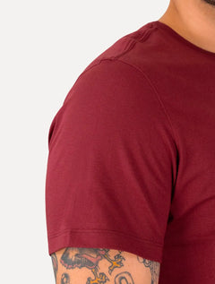 Camiseta Dudalina Masculina Essentials Green Icon Vermelho Escuro