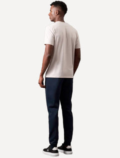 Calça Calvin Klein Jeans Masculina Moletom CK Bordado Azul Marinho