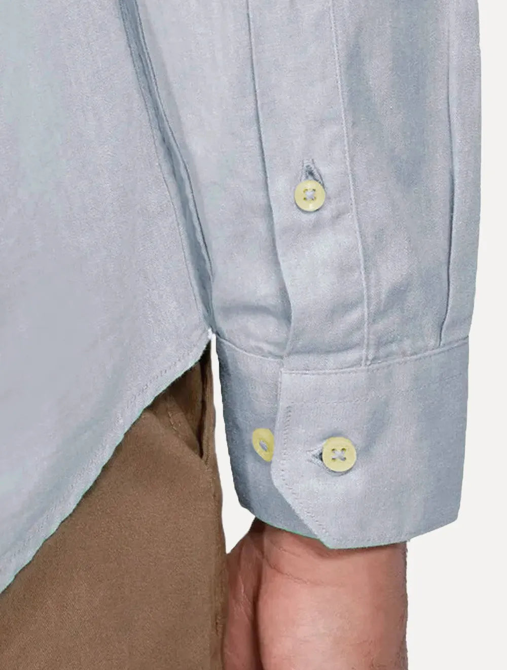 Camisa Aramis Masculina Regular Algodão Lotte Pocket Azul Médio