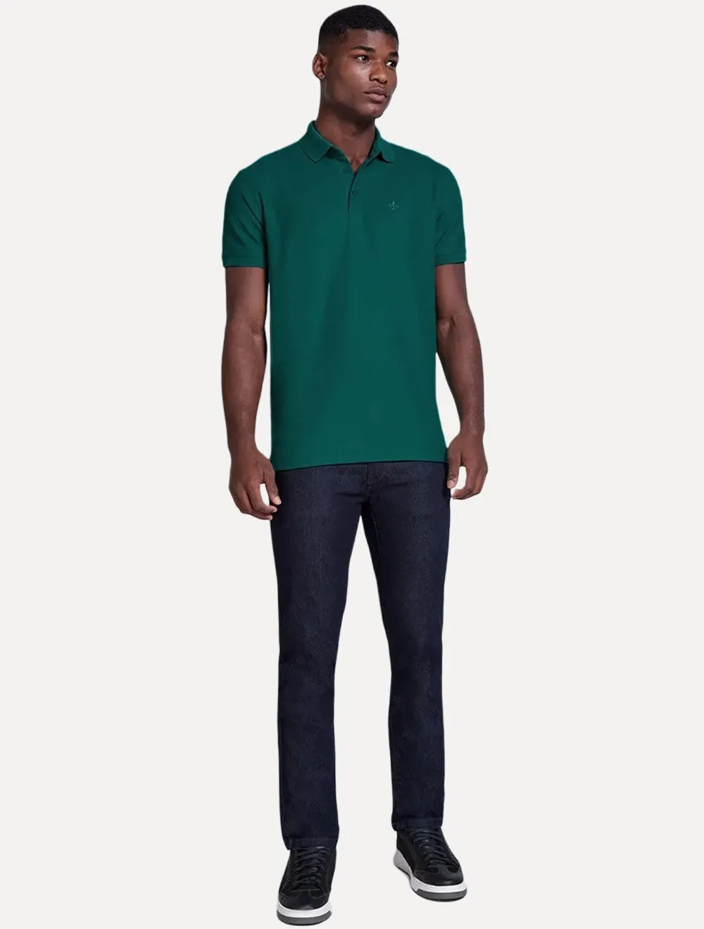 Polo Dudalina Piquet Essentials Cotton Basica Modal Verde
