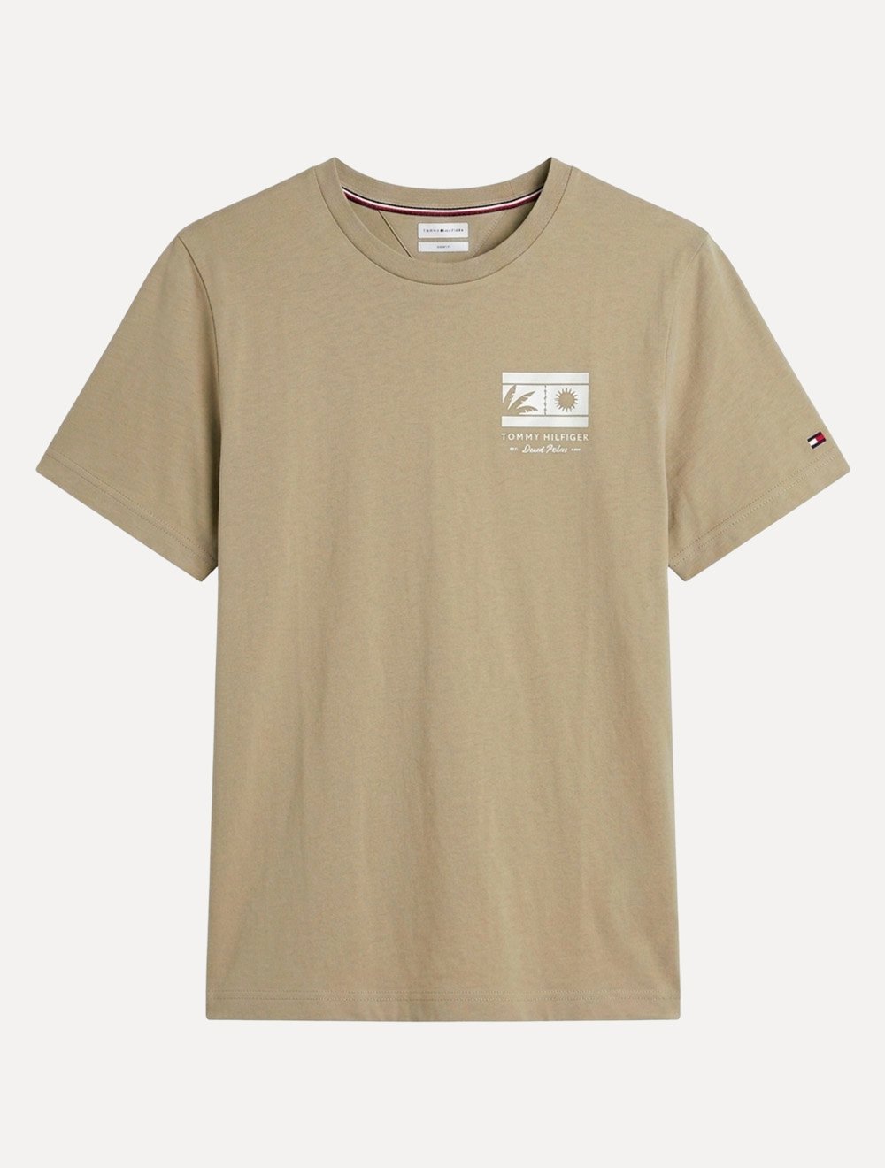 Camiseta Tommy Hilfiger Masculina Brand Love Graphic Tee Cáqui