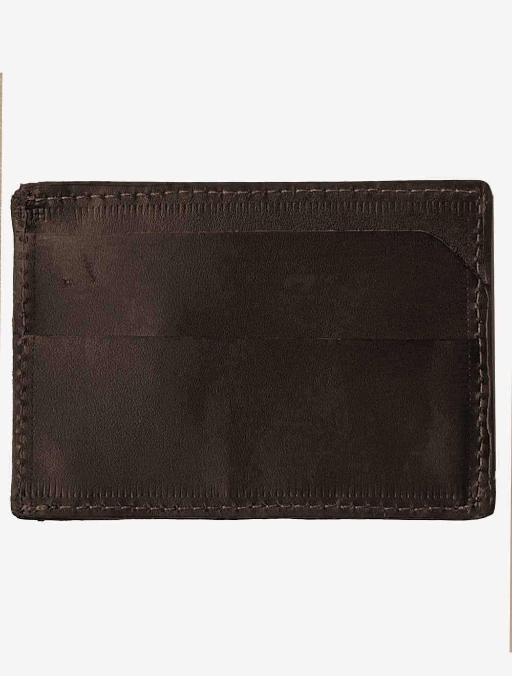 Carteira Calvin Klein Jeans Porta Cartão Couro Queima CK Marrom