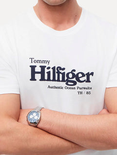 Camiseta Tommy Hilfiger Masculina Authentic Ocean Pursuit Branca
