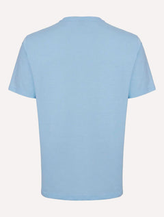 Camiseta Dudalina Masculina Micro Listras Azul Claro