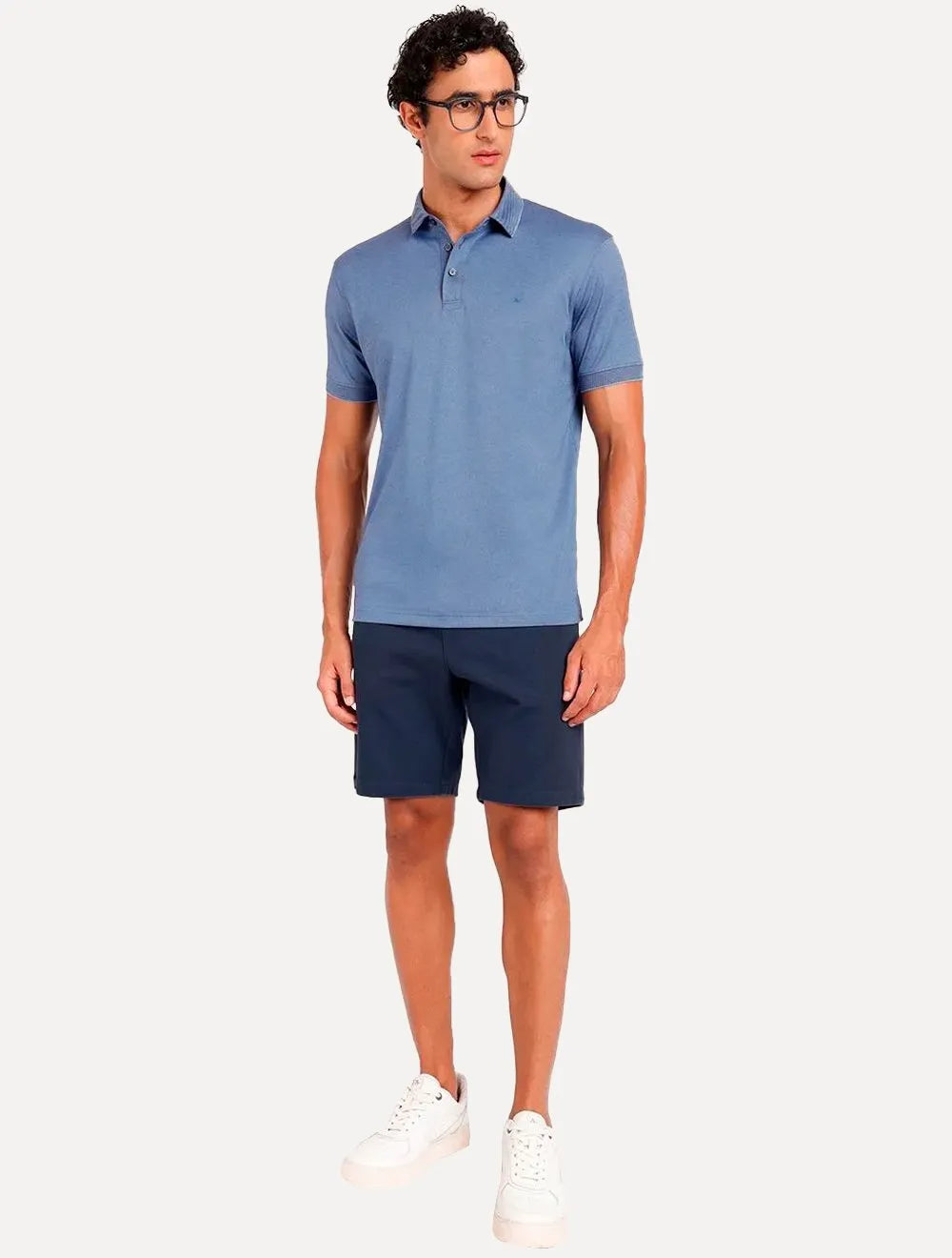 Bermuda Aramis Masculina Chino Cotton Sarja Azul Marinho