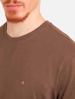 Camiseta Aramis Masculina Basic Lisa Marrom
