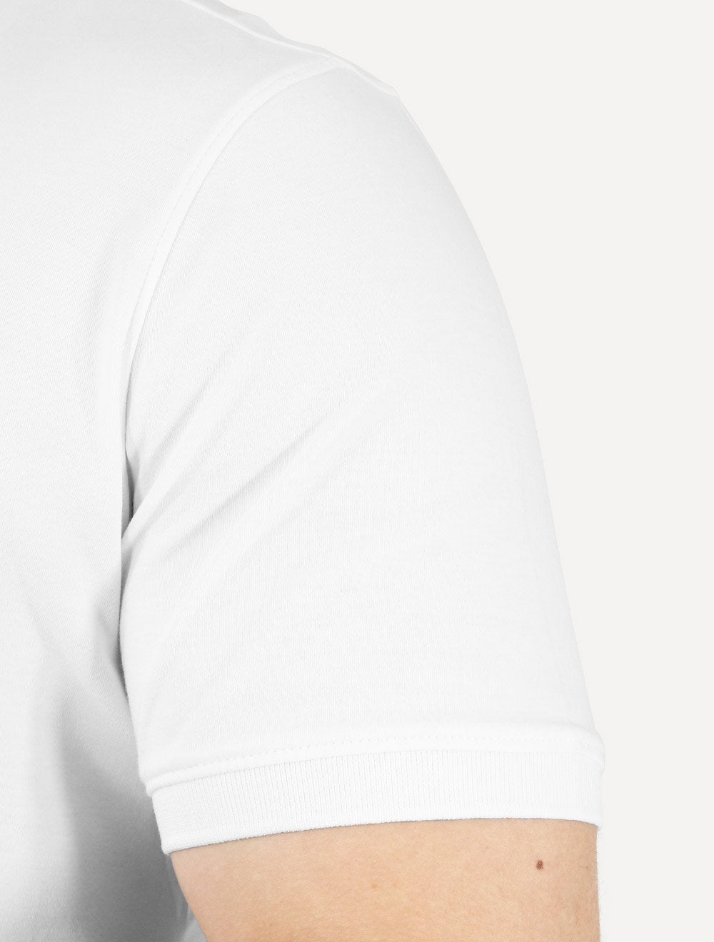 Polo Calvin Klein Masculina Regular Básica Interlock Liquid Touch Branca