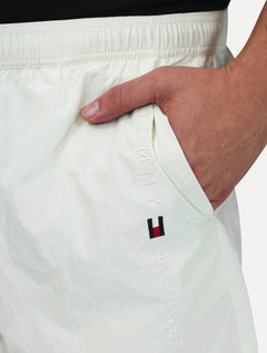 Short Tommy Hilfiger Masculino Medium Drawstring Zip Pocket Off White