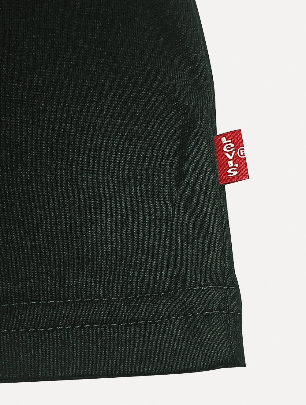Camiseta Levis Masculina Zigzag Headline Logo Verde Escuro