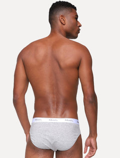 Cueca Mash Slip Cotton Basic Cinza Mescla