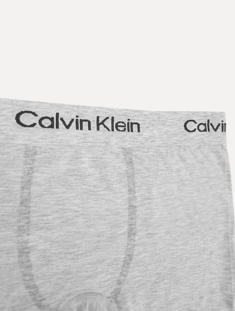 Cuecas Calvin Klein Trunk Seamless Viscose Logo Mescla Chumbo e Cinza Claro Pack 2UN