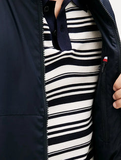 Jaqueta Tommy Hilfiger Branded Rubber Bomber Azul Marinho