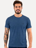 Camiseta Guess Masculina Bordado Peito Azul