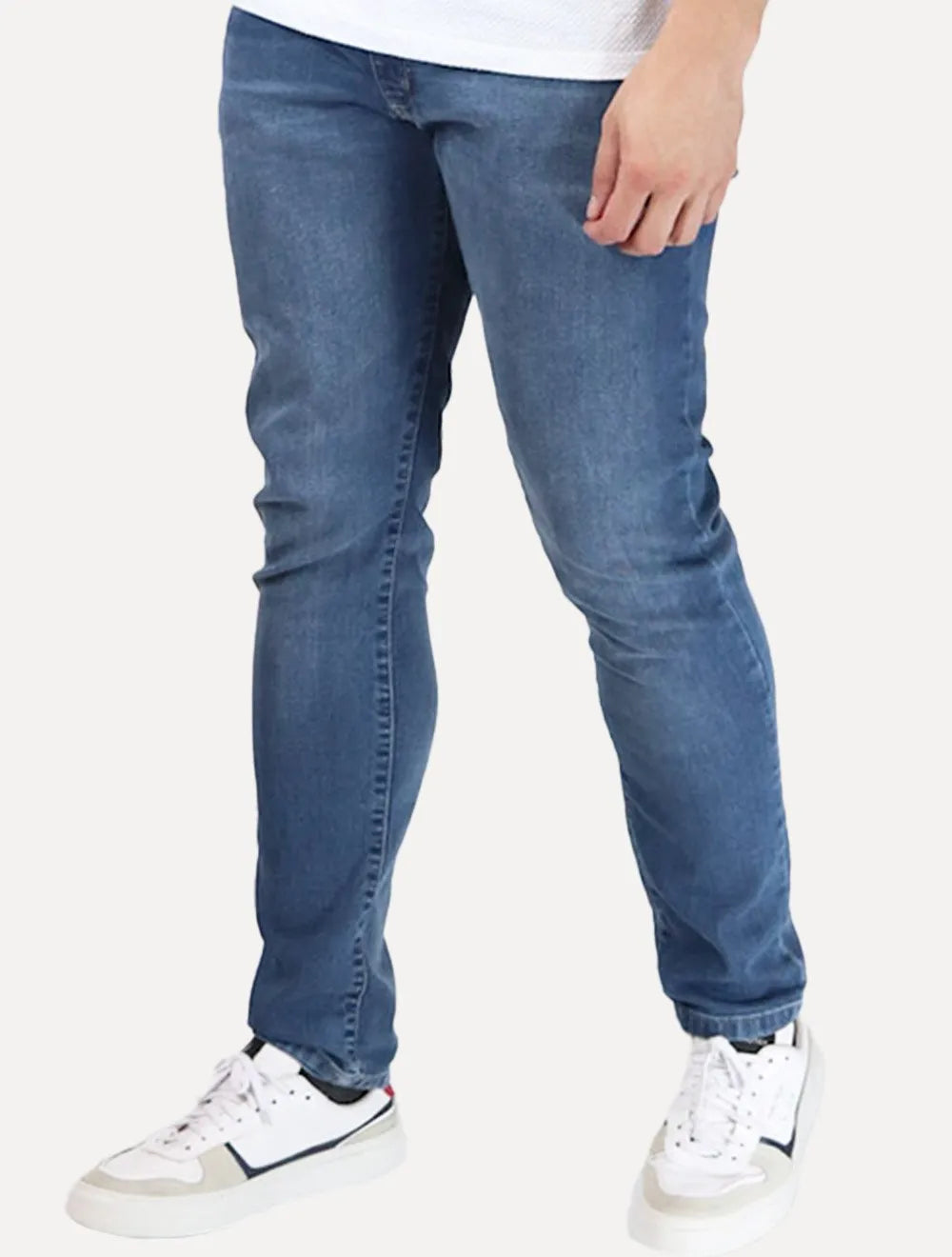 Calça Guess Jeans Masculina Skinny Straight Azul Médio