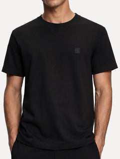 Camiseta Calvin Klein Regular Crewneck Suedine Preta