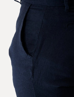 Bermuda Original Penguin Masculina Chino Stretch Linho Azul Marinho