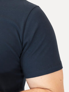 Camiseta Levis Masculina Relaxed Center Logo Stripe Azul Marinho