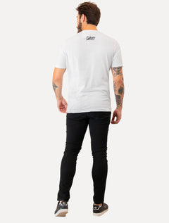 Camiseta Guess Masculina Los Angeles Skyscraper Branca