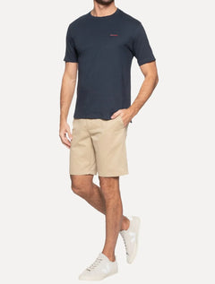 Camiseta Aramis Masculina Estampa Assinatura 1995 Peito Azul Marinho