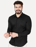 Camisa John John Masculina Ultra Slim Black Logo Preta