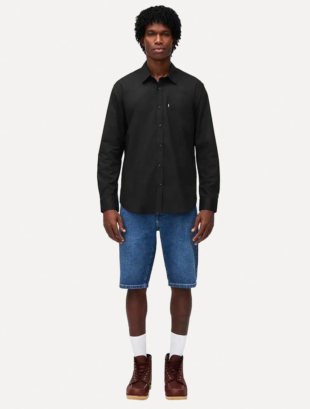 Camisa Levis Masculina Standard One Pocket Preta