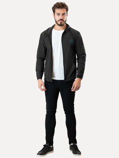 Jaqueta Original Penguin Masculina Corta-Vento Sport Nylon Preta