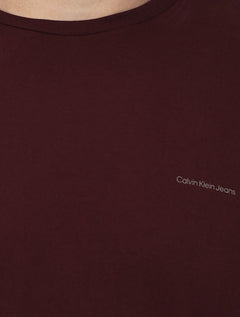 Camiseta Calvin Klein Jeans Masculina Light New Logo Bordô