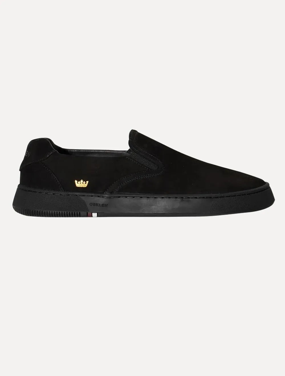 Tênis Osklen Masculino Slip On Bossanova Nobuck Monochromatic Preto