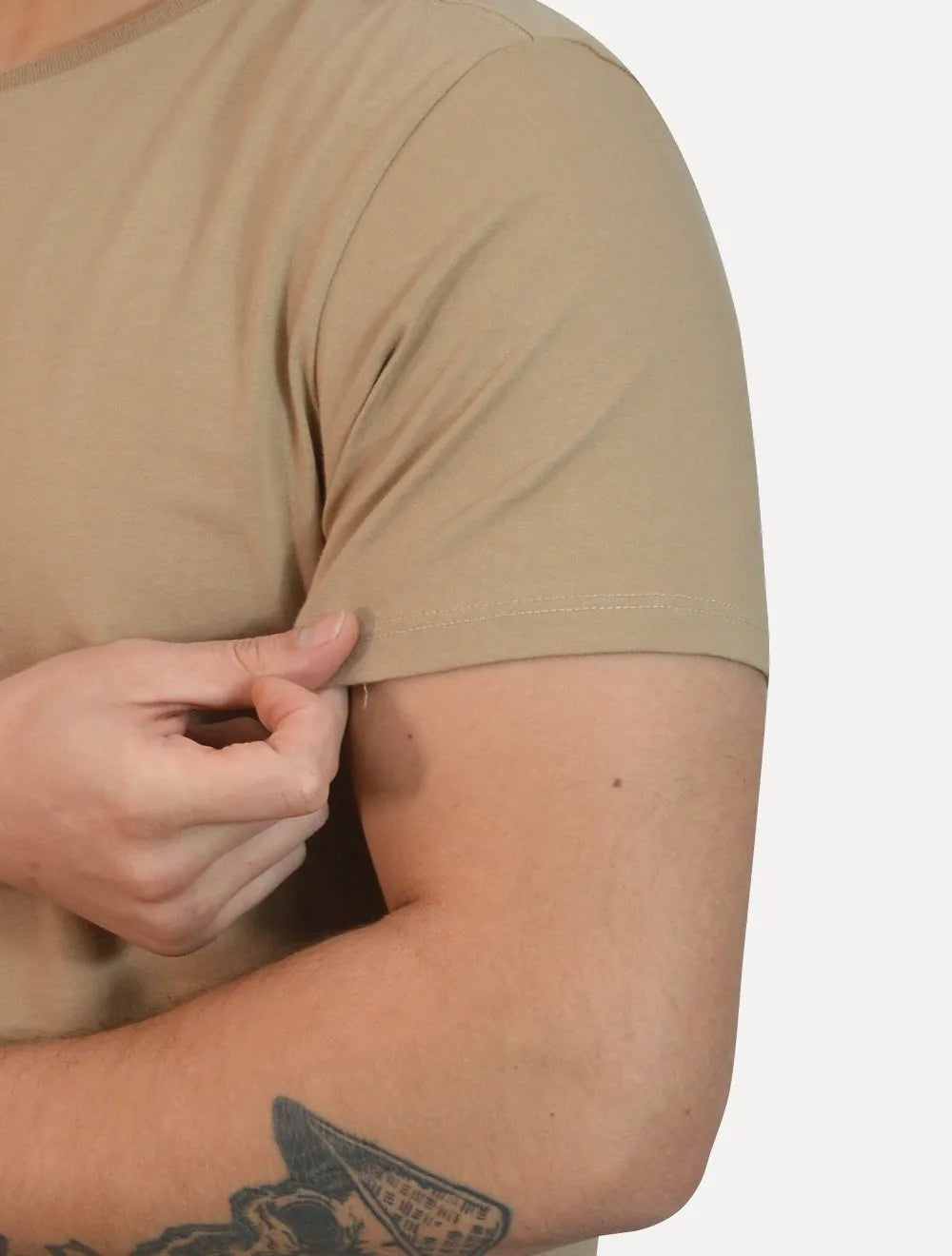 Camiseta Reserva Masculina Regular Bora Marcar Cáqui Escuro