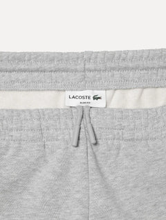 Calça Lacoste Masculina Moletom Sport Cotton Fleece Croco Cinza Mescla