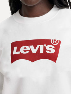 Moletom Levis Feminino Crewneck Batwing Branco