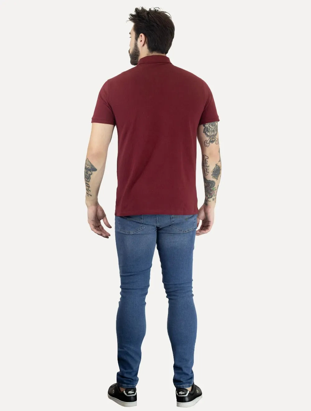 Polo Dudalina Masculina Essentials Basica Vinho