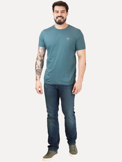 Camiseta Guess Masculina Light Icon Azul Turquesa