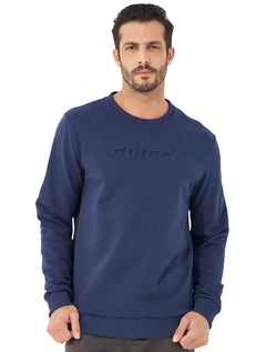 Moletom Colcci Masculino Crewneck Embossing Azul Marinho