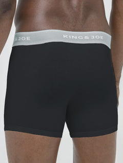 Cueca King & Joe Boxer Lisa Grey Logo Preta Pack 2UN AC26702 00003