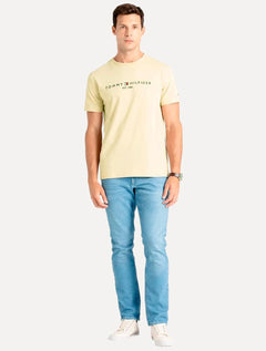 Camiseta Tommy Hilfiger Masculina Core Logo Tee Areia