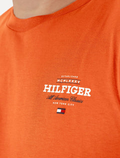 Camiseta Tommy Hilfiger Masculina Monotype All American Laranja