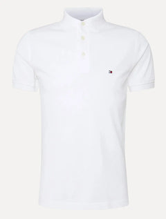 Polo Tommy Hilfiger Masculina Slim 1985 Branco