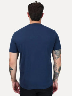 Camiseta K&J Black Premium Lisa Suedine Egípcio Azul Marinho