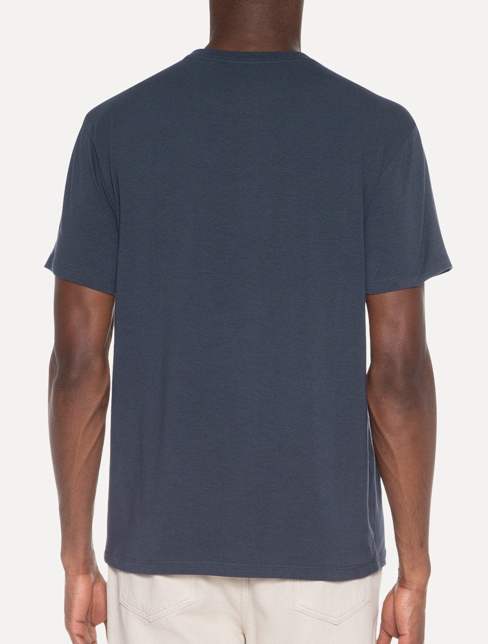 Camiseta Reserva Masculina Super Slim C-Neck Azul Marinho
