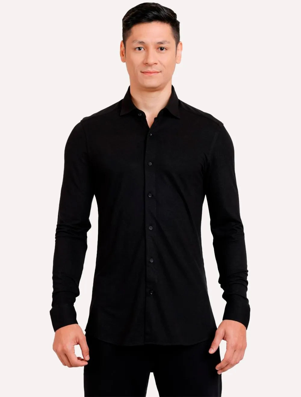 Camisa Aramis Masculina Slim Malha Liquid Repeller Preta
