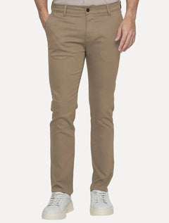 Calça King & Joe Sarja Masculina Slim Cáqui