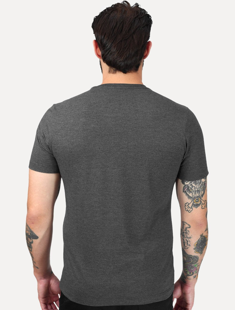 Camiseta Aramis Masculina Basic Lisa Surton Icon Cinza Mescla