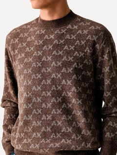 Pulôver Armani Exchange Masculino Regular Marrom