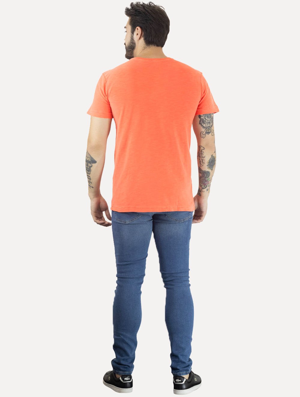 Camiseta Osklen Masculina Slim Rough Waterman Laranja