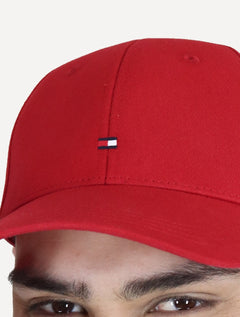 Boné Tommy Hilfiger Masculino Classic Cap Flag Tape Vermelho