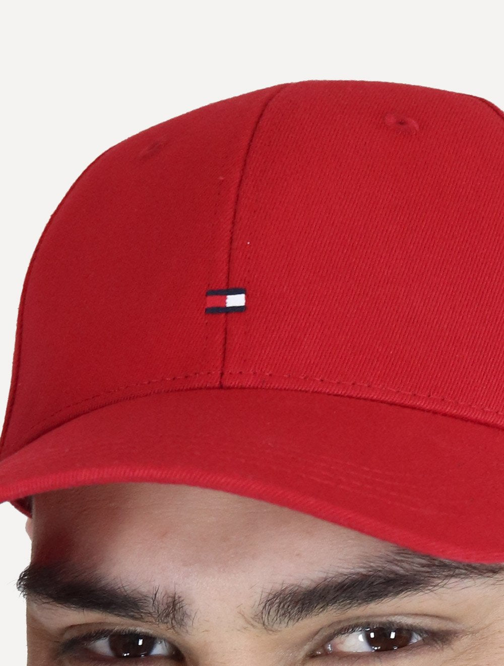 Boné Tommy Hilfiger Masculino Classic Cap Flag Tape Vermelho