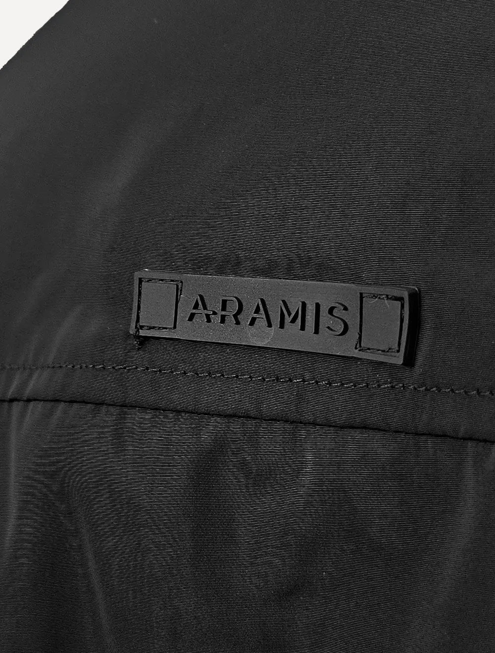 Jaqueta Aramis Masculina Bomber Dupla Preta/Grafite Mescla