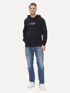 Moletom Tommy Hilfiger Masculino Track Graphic Hoodie Azul Marinho